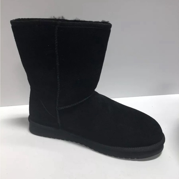 Koolaburra Men's Burra Short Winter Boot Black Size 10M - Picture 2 of 6